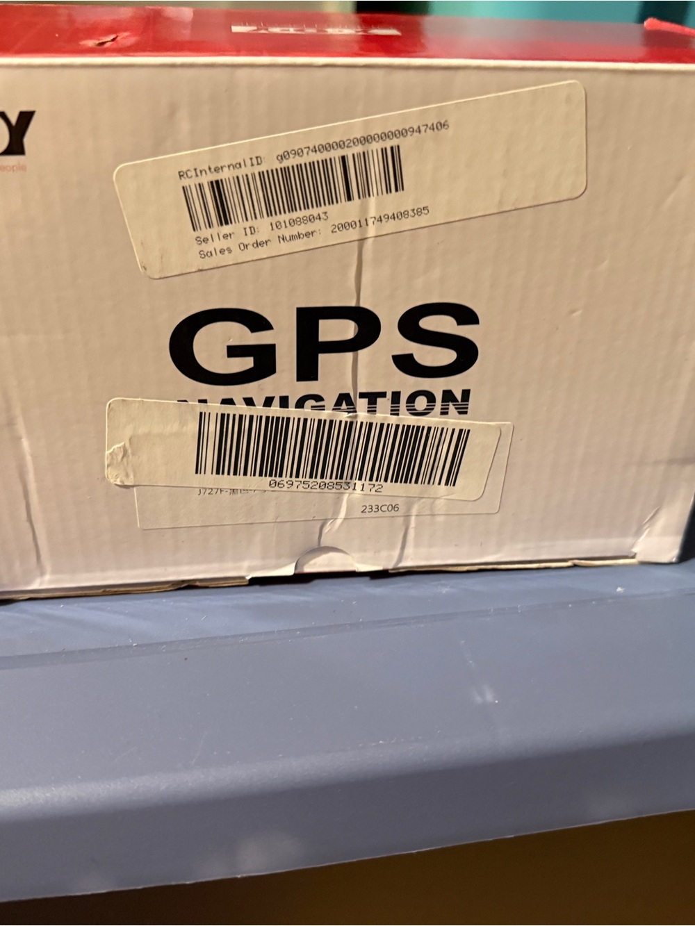 GPS Navigation System - White and Red Box